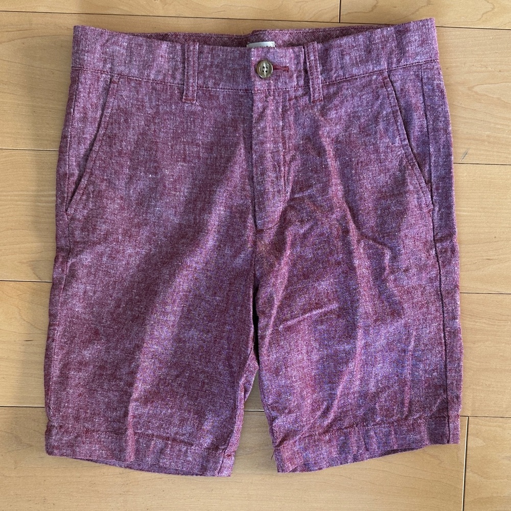 J Crew NWT Linen Blend Shorts adjustable waist Boys 10